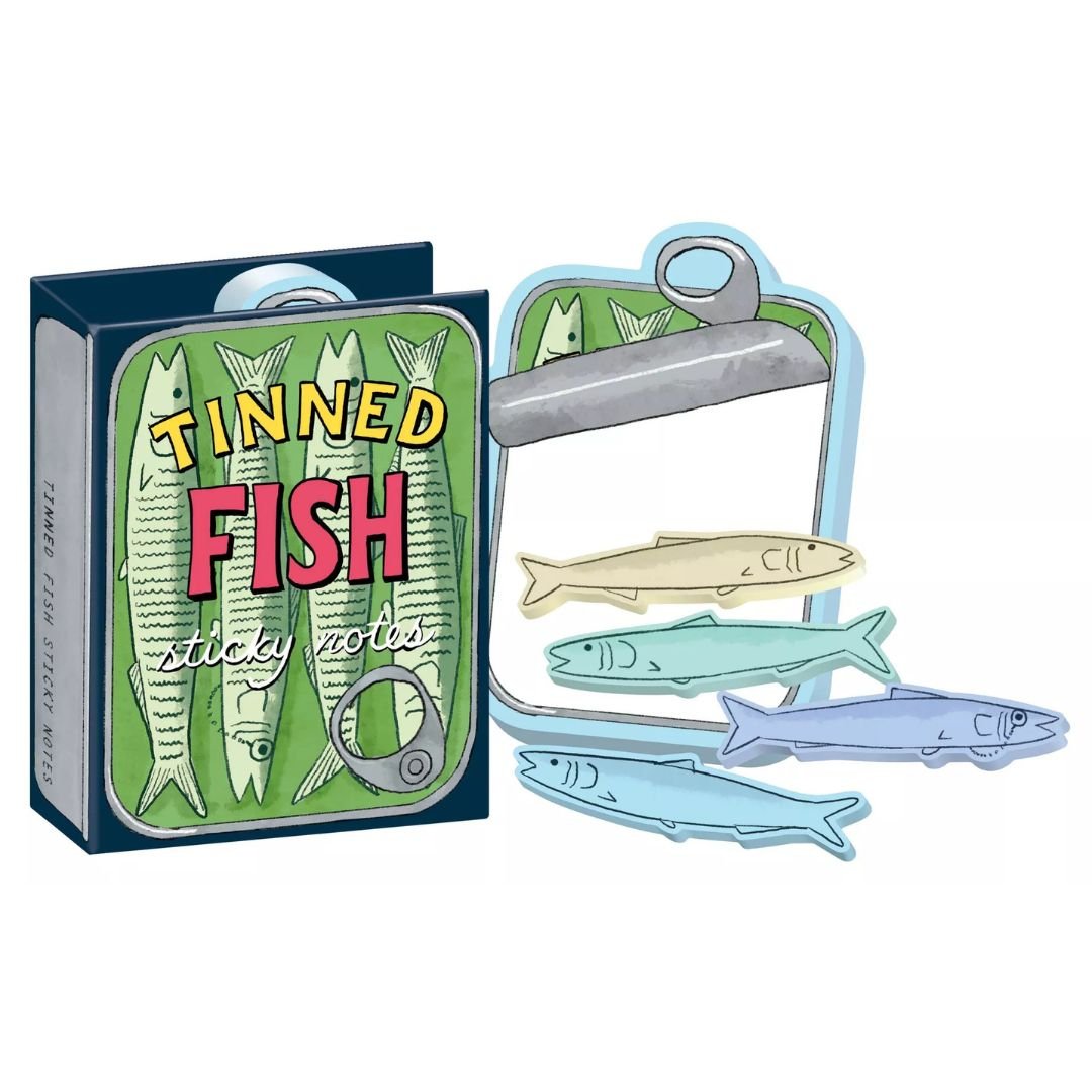 Sticky Notes Set - The Unemployed Pholosophers Guild - Tinned Fish - The Unemployed Philosophers Guild