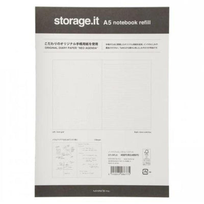 Storage.it A5 Notebook Refill Mixed Pages-Journal Refills-Mark's Inc.-