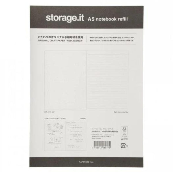Storage.it A5 Notebook Refill Mixed Pages-Journal Refills-Mark's Inc.-