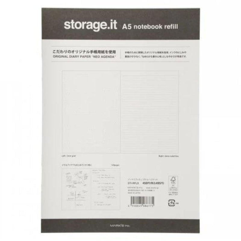Storage.it A5 Notebook Refill Mixed Pages-Journal Refills-Mark's Inc.-