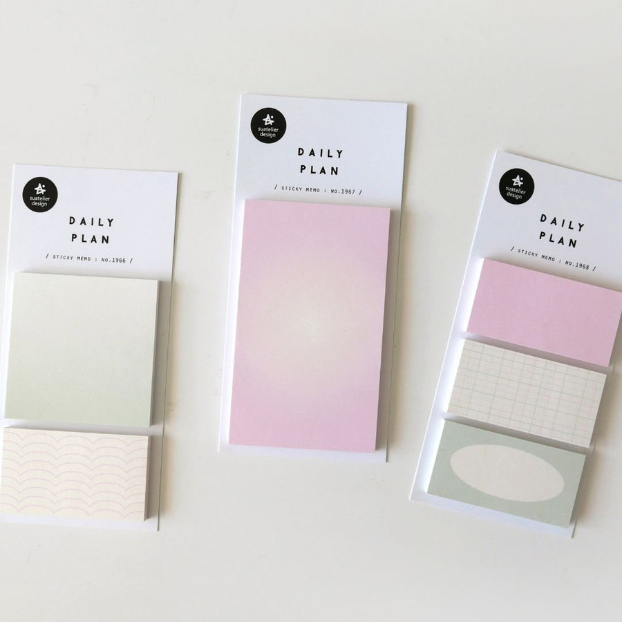 Suatelier Pretty Pastel Sticky Notes Daily Plan - 52 - Suatelier