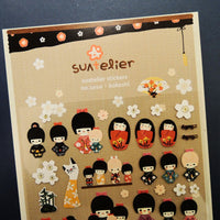 Suatelier Stickers Daily Deco 1010 Kokeshi - Suatelier