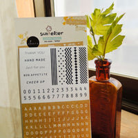 Suatelier Stickers Daily Deco 1020 Letter - Suatelier