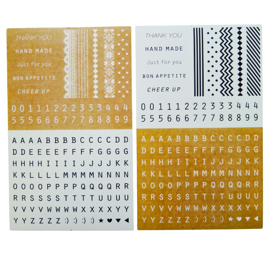 Suatelier Stickers Daily Deco 1020 Letter - Suatelier
