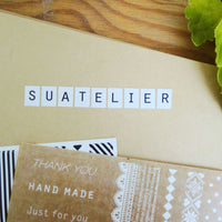 Suatelier Stickers Daily Deco 1020 Letter - Suatelier