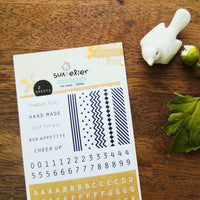 Suatelier Stickers Daily Deco 1020 Letter - Suatelier