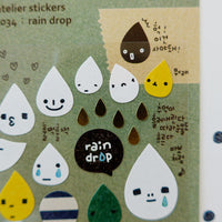Suatelier Stickers Daily Deco 1034 Rain Drop - Suatelier