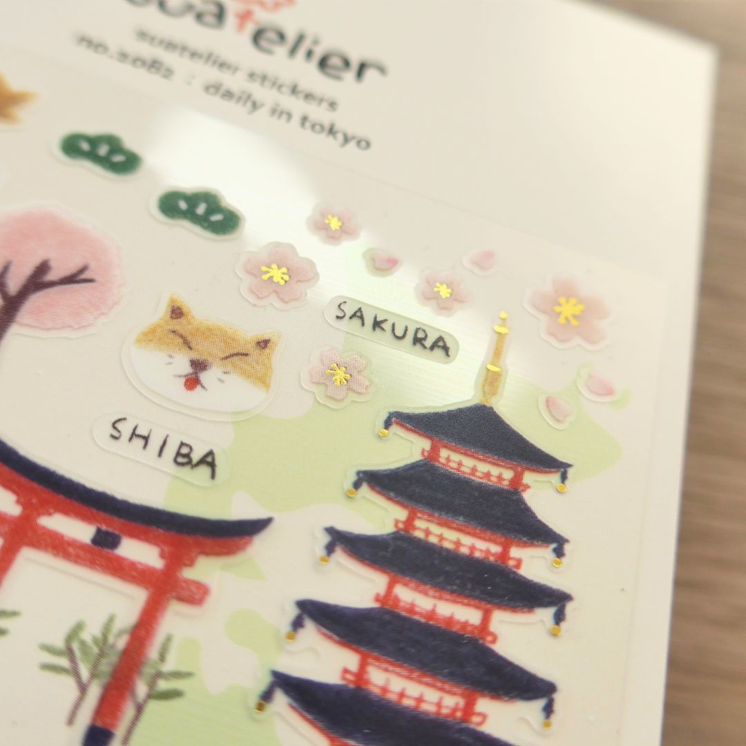 Suatelier Stickers Daily Deco 1082 Daily in Tokyo - Suatelier