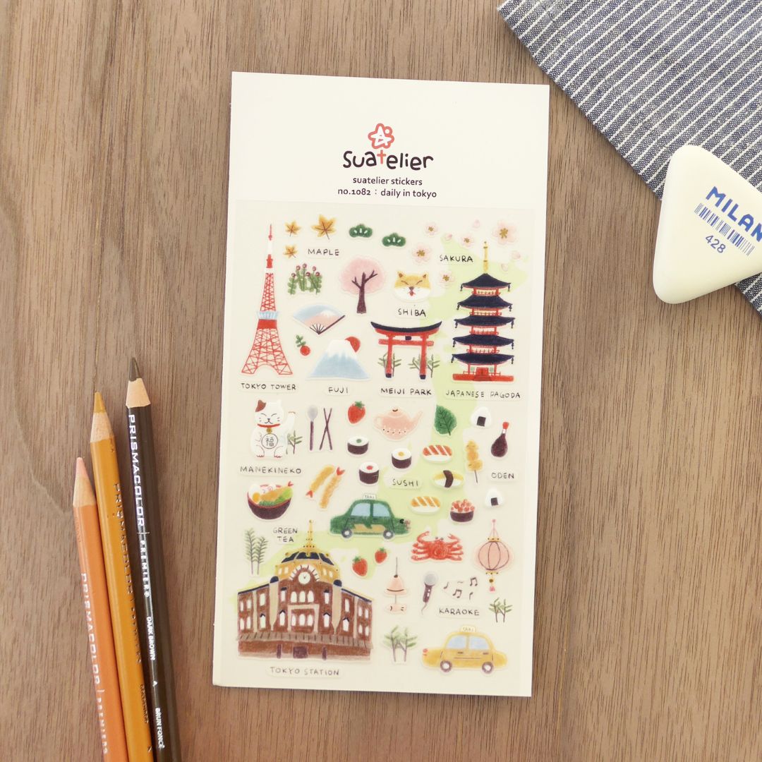 Suatelier Stickers Daily Deco 1082 Daily in Tokyo - Suatelier