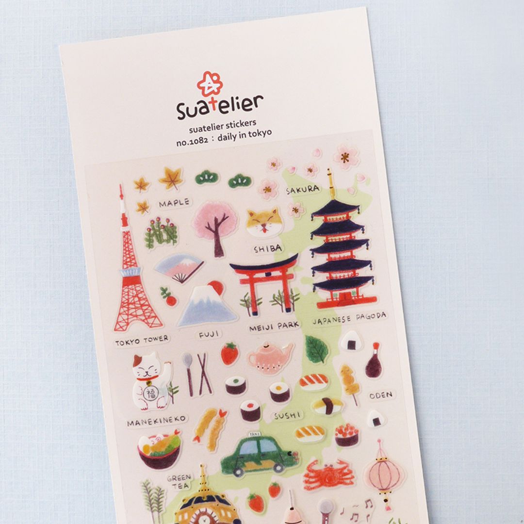 Suatelier Stickers Daily Deco 1082 Daily in Tokyo - Suatelier