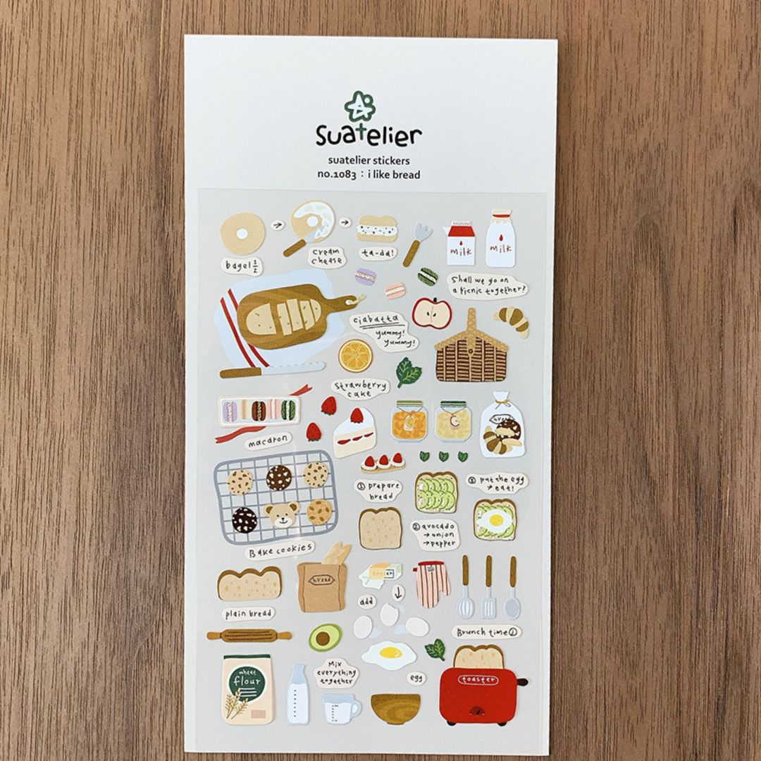 Suatelier Stickers Daily Deco 1083 I Like Bread - Suatelier