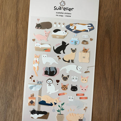 Suatelier Stickers Daily Deco 1093 Meow - Suatelier