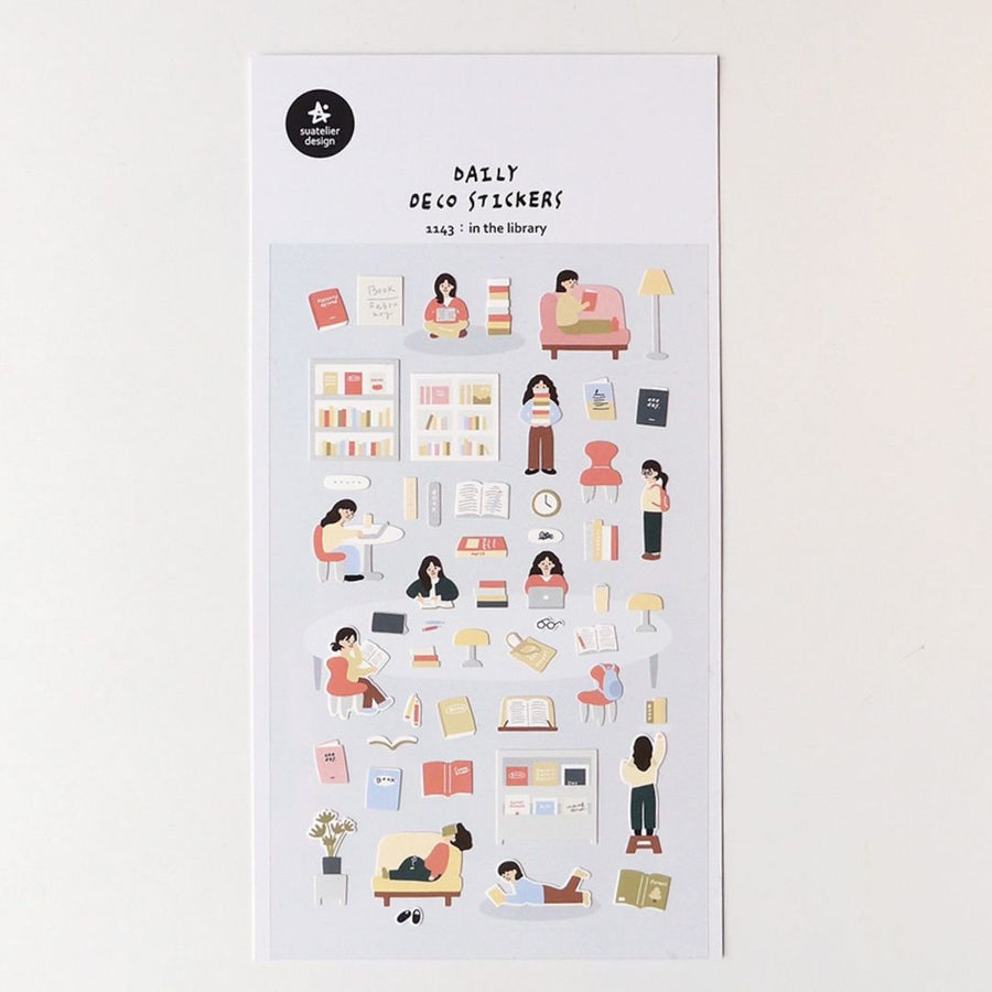 Suatelier Stickers Daily Deco 1143 In the Library - Suatelier