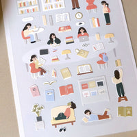 Suatelier Stickers Daily Deco 1143 In the Library - Suatelier