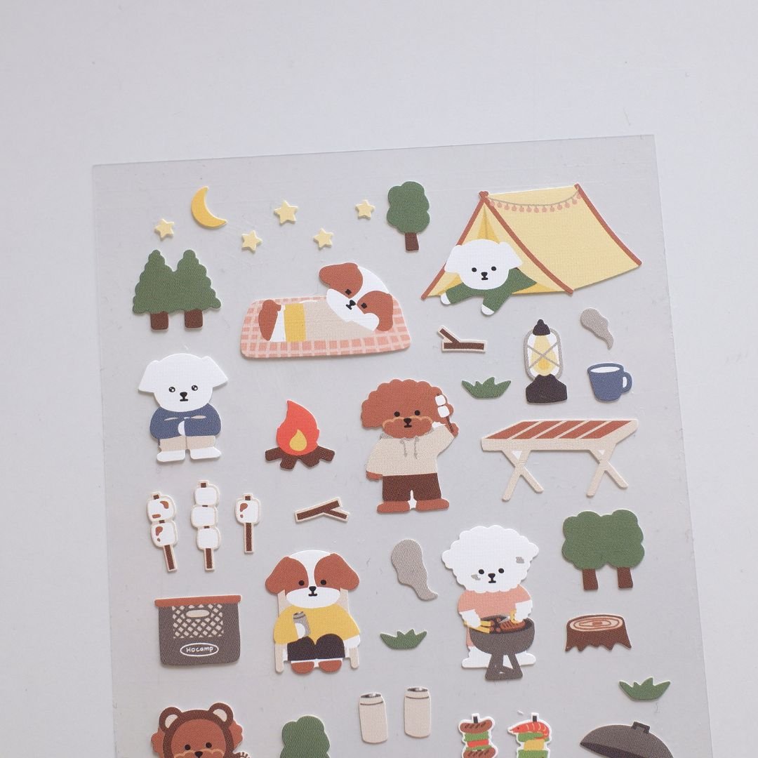 Suatelier Stickers Daily Deco 1144 Let's Go Camping - Suatelier