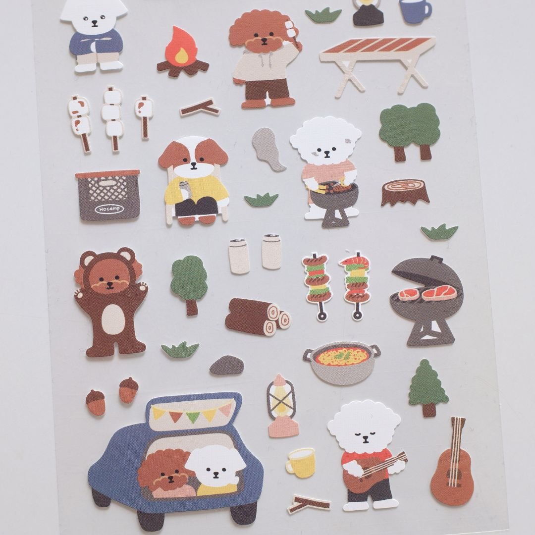 Suatelier Stickers Daily Deco 1144 Let's Go Camping - Suatelier