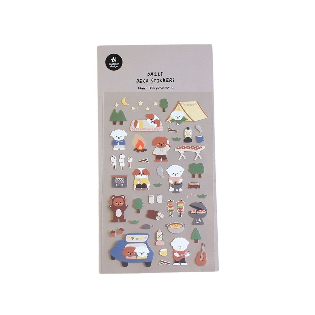 Suatelier Stickers Daily Deco 1144 Let's Go Camping - Suatelier