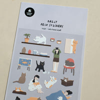 Suatelier Stickers Daily Deco 1150 Cats Have Staff - Suatelier
