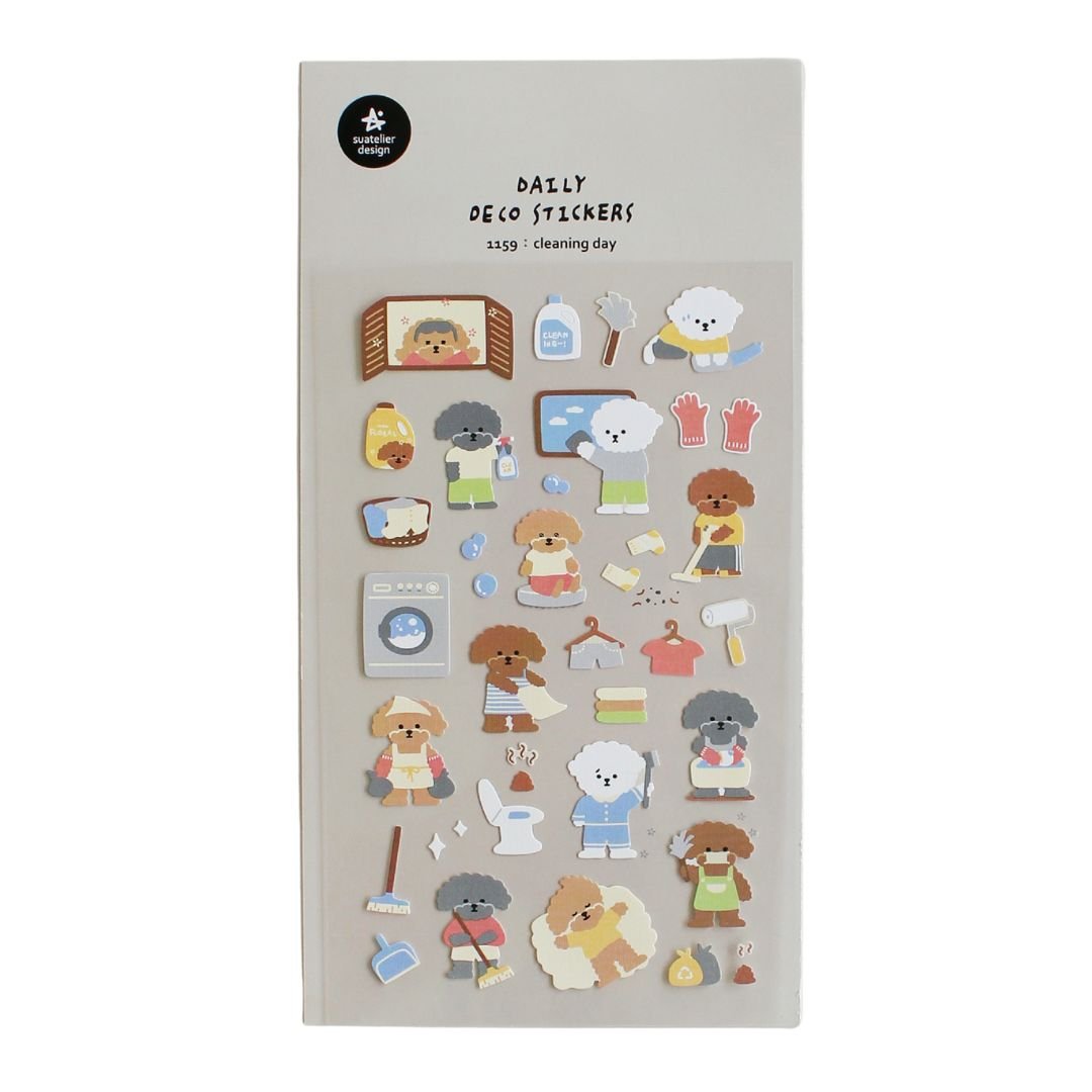 Suatelier Stickers Daily Deco 1159 Cleaning Day - Suatelier