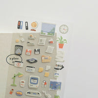 Suatelier Stickers Daily Deco 1174 Retro Office - Suatelier