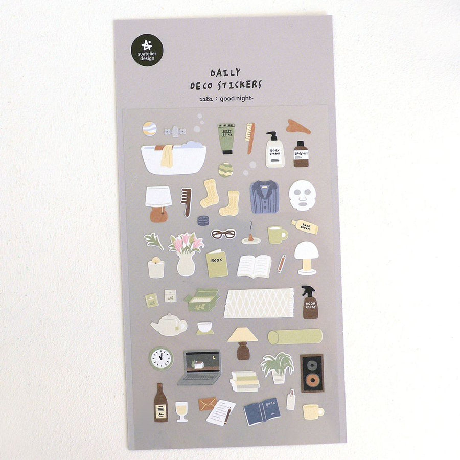 Suatelier Stickers Daily Deco 1181 Good Night - Suatelier