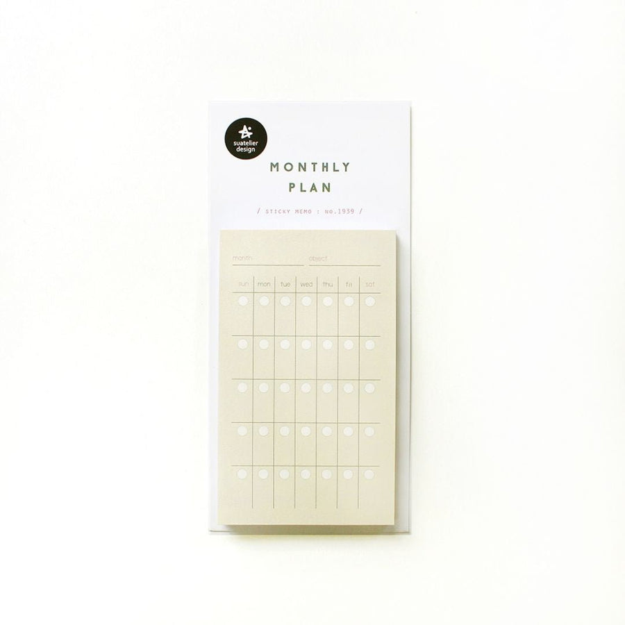 Suatelier Sticky Notes Daily Plan - Monthly Plan - Suatelier