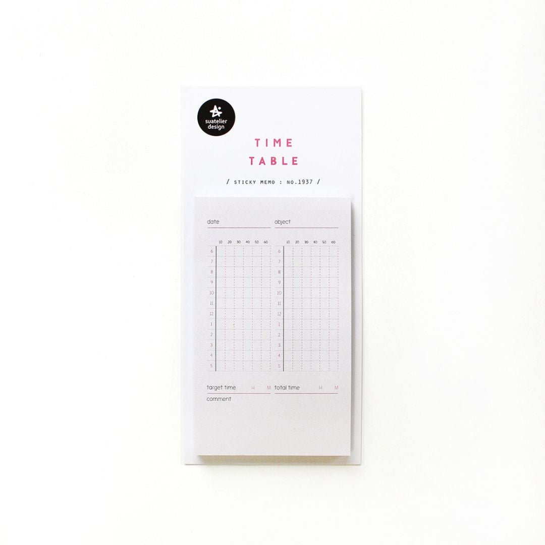 Suatelier Sticky Notes Daily Plan - Timetable - Suatelier