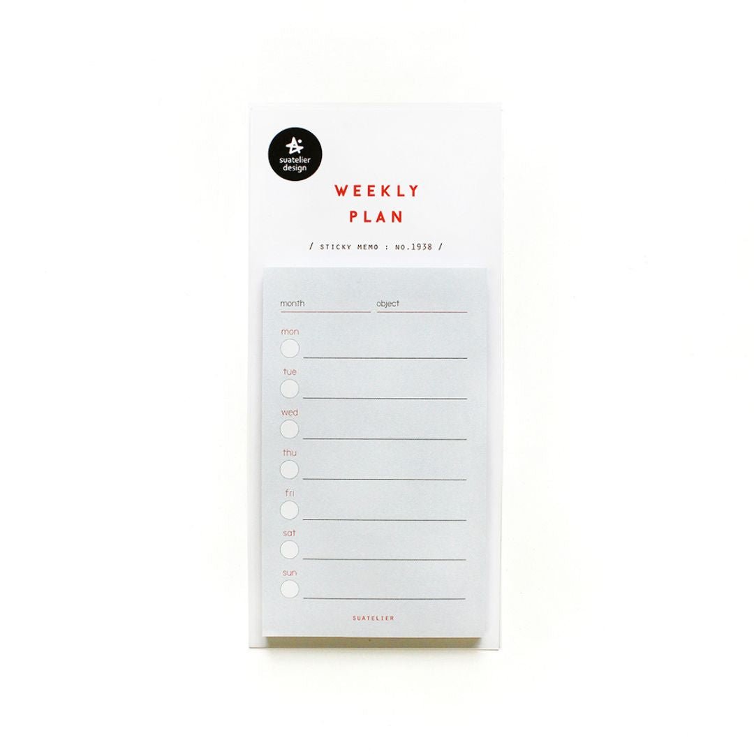 Suatelier Sticky Notes Daily Plan - Weekly Plan - Suatelier