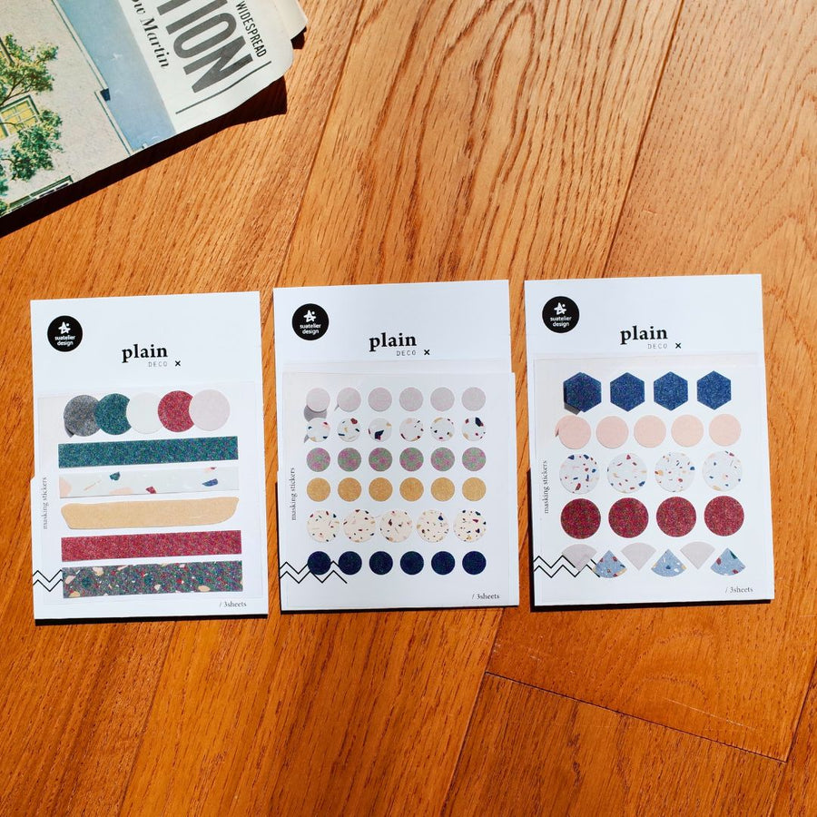 Suatelier Terrazzo Patterned Stickers - Plain 31 - 35 - 31 - Suatelier