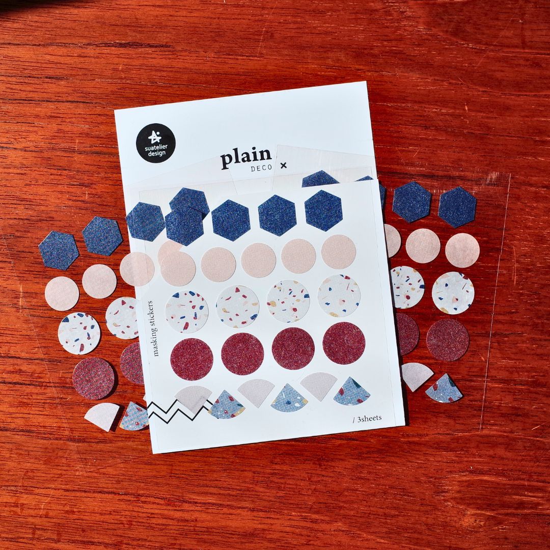 Suatelier Terrazzo Patterned Stickers - Plain 31 - 35 - 33 - Suatelier