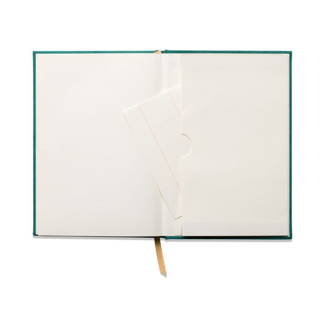 Suedette Hardcover Journal - Blue - Arch Dot - Designworks Collective - Under the Rowan Trees