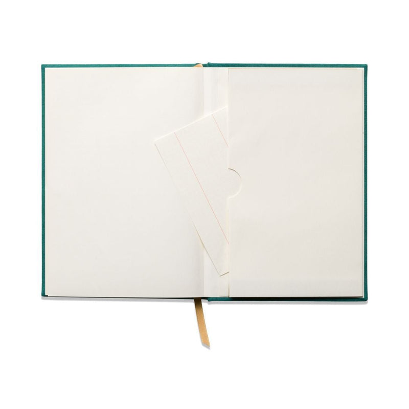 Suedette Hardcover Lined Journal-Notebooks-Designworks Collective-Green