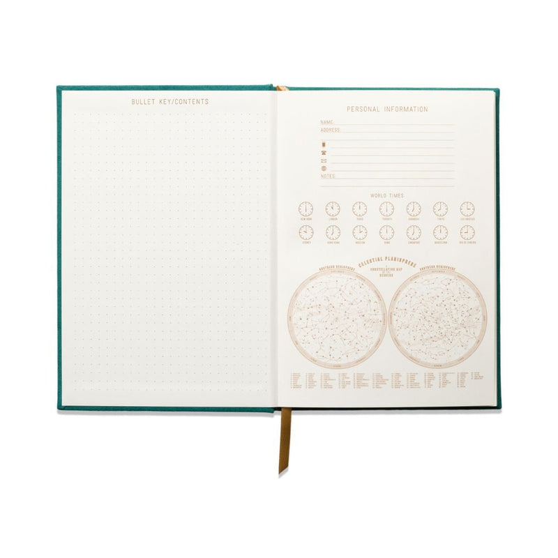 Suedette Hardcover Lined Journal-Notebooks-Designworks Collective-Green