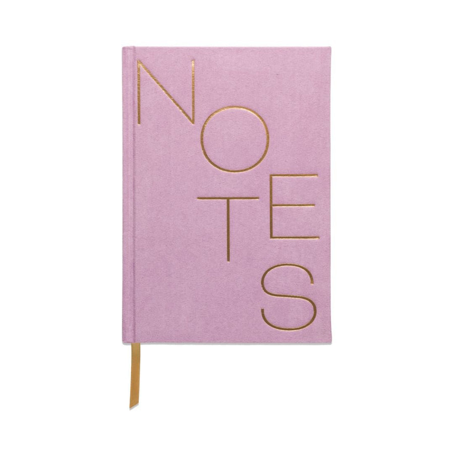 Suedette Hardcover Journal - Lilac - Notes - Designworks Collective - Under the Rowan Trees