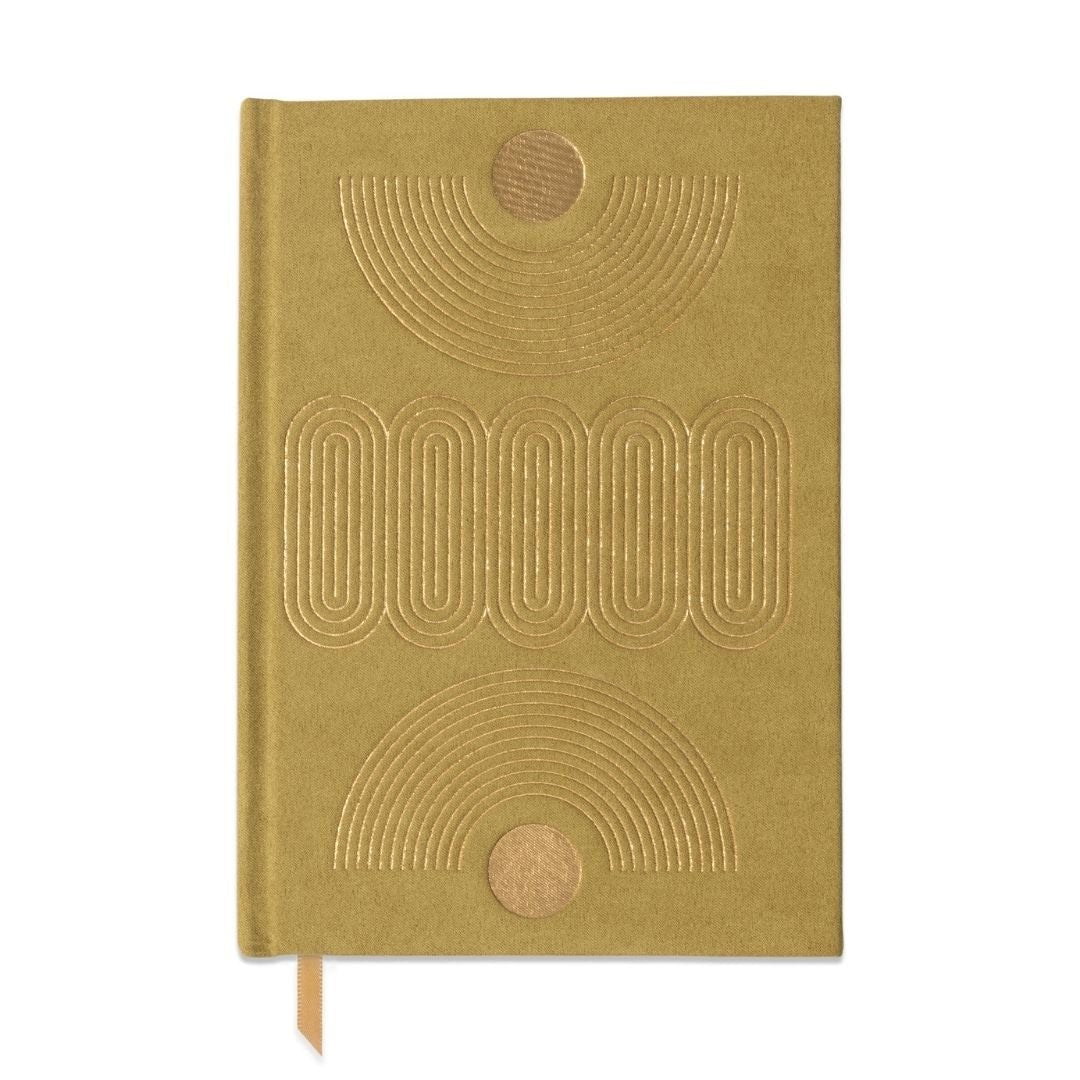 Suedette Hardcover Lined Journal - Avocado - Designworks Collective