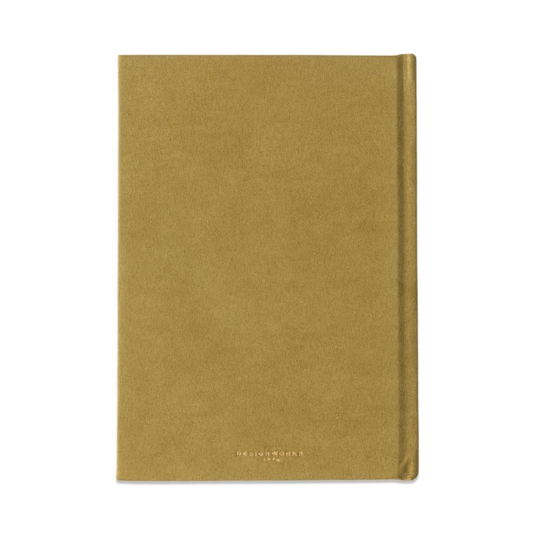 Suedette Hardcover Lined Journal - Avocado - Designworks Collective