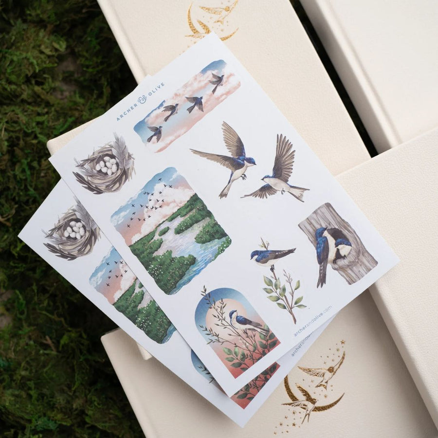 Swallows Sticker Set - Archer & Olive - Archer & Olive - Under the Rowan Trees