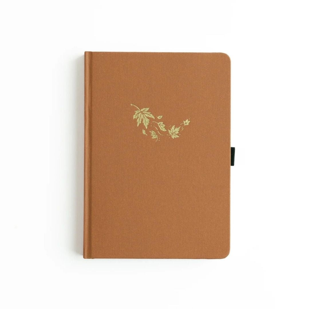 Swirling Leaves Dot Grid A5 Journal - Archer & Olive - Under the Rowan Trees