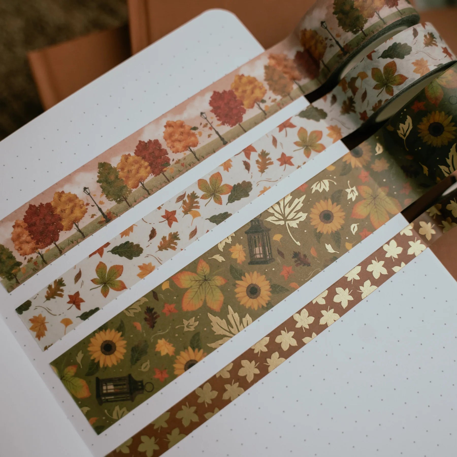 Swirling Leaves Washi Tape Set - Archer & Olive - Archer & Olive - Under the Rowan Trees