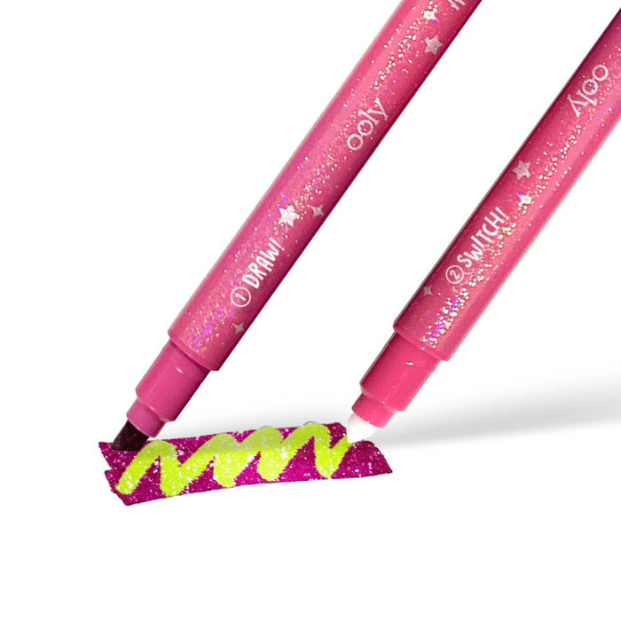 Switch-eroo! Sparkle Glittery Colour-Changing Markers - x12 - Ooly