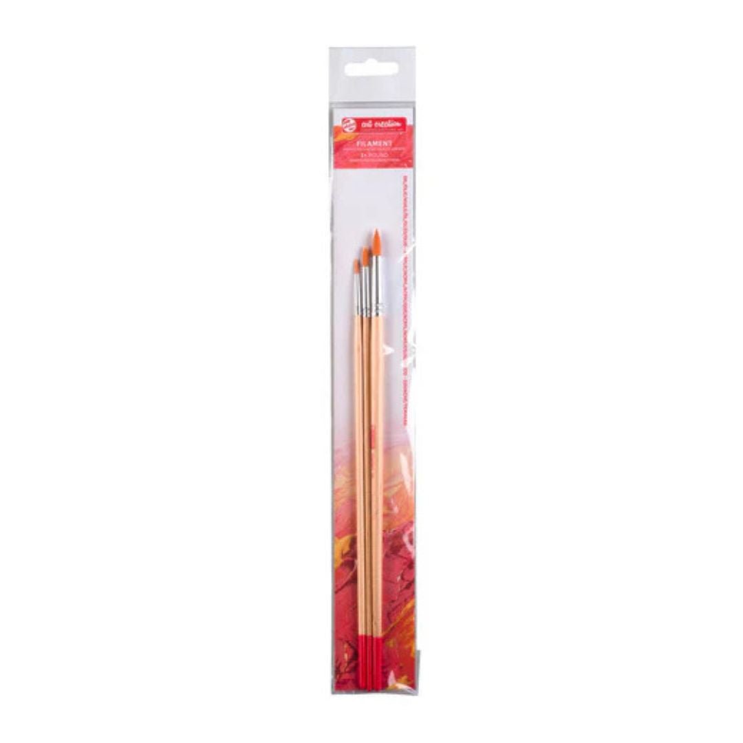 Talens Art Creation Oil & Acrylic Brush Set Polyester 3 Round Brushes - Royal Talens