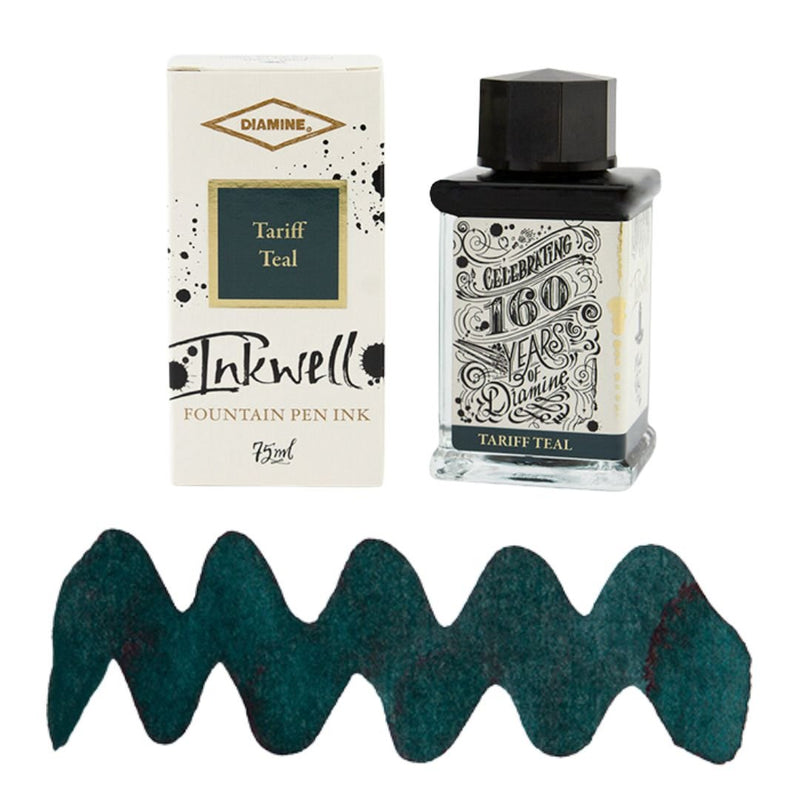 Diamine 160th Anniversary Fountain Pen Ink-Fountain Pen Inks-Diamine-Tariff Teal