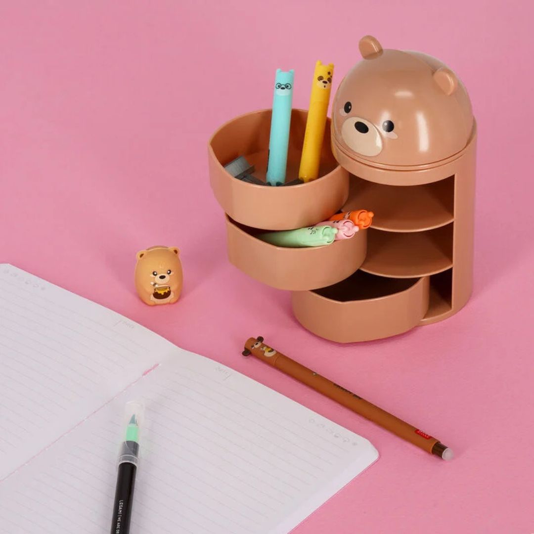 Teddy Bear Desk Organiser - Legami - Under the Rowan Trees