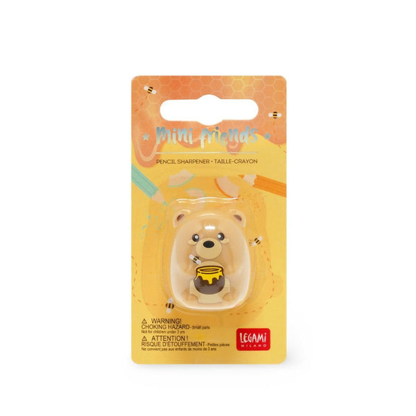 Teddy Bear Pencil Sharpener- Mini Friends-Sharpeners-Legami-