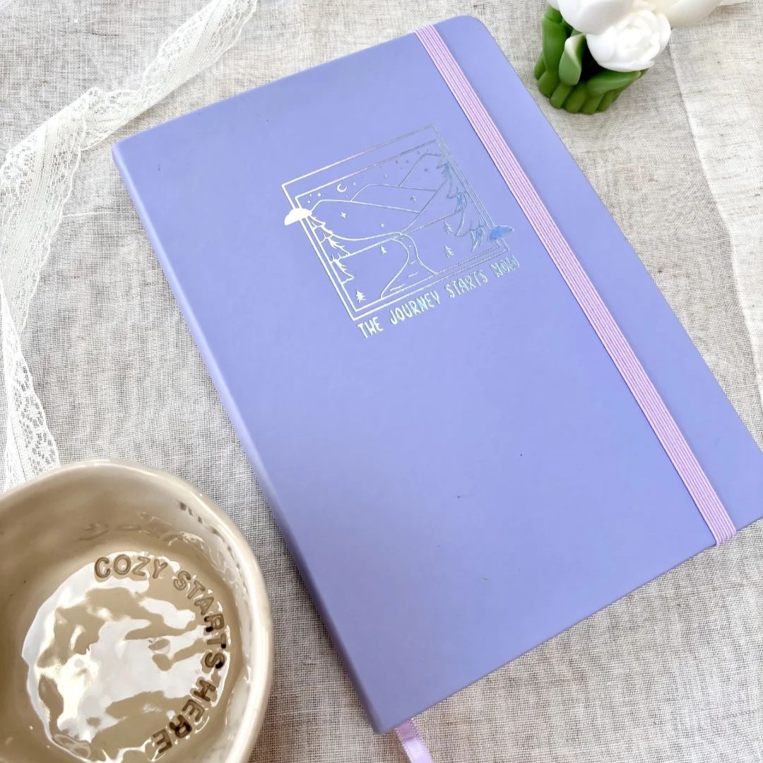 The Journey Starts Now 180gsm Dotted Journal - Rebel Jones