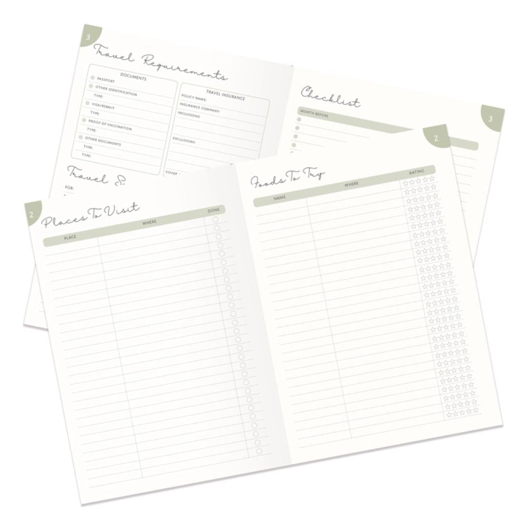 The World is Waiting Guided Travel Journal - Portico Designs
