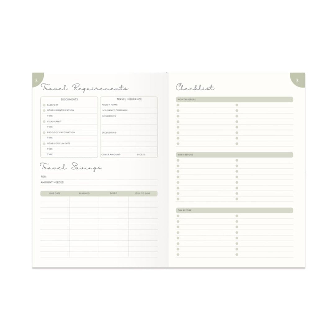 The World is Waiting Guided Travel Journal - Portico Designs