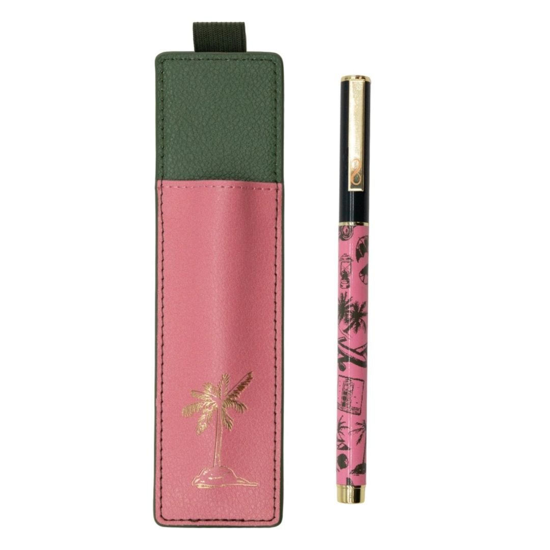 The World is Waiting Pen and Pouch Set - Portico Designs