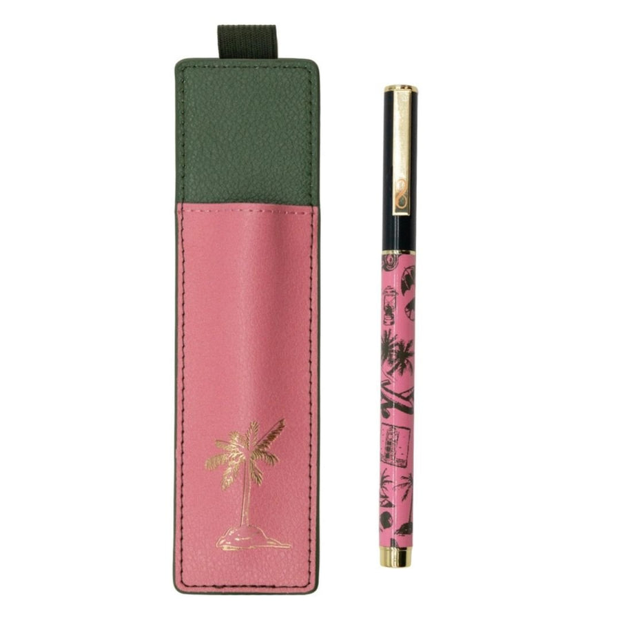 The World is Waiting Pen and Pouch Set - Portico Designs