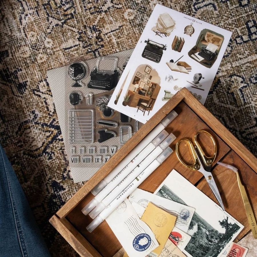 The Writer's Desk Acrylic Stamp Set - Archer & Olive